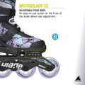 Role pentru copii Rollerblade Microblade SL Jr black/lavender/light blue 9