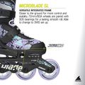 Role pentru copii Rollerblade Microblade SL Jr black/lavender/light blue 10
