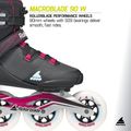 Role pentru femei Rollerblade Macroblade 90 W black/burgundy/ocean green 9
