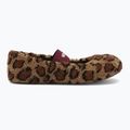 Papuci pentru femei Moon Boot Fleece Ballerina Leopard cognac/cocoa