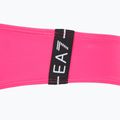 Costum de baie din două piese pentru femei EA7 Emporio Armani Logo Tape Bikini Top neon pink 8
