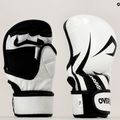 Overlord mănuși de grappling Sparring MMA piele naturală alb 101003-W/M 8