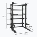 Aparat de antrenament Centr Perform Series Half Rack Complete Package Centr x Hyrox black 9