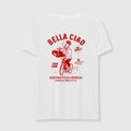 Tricou pentru bărbați Kaotiko Washed Bella Ciao white 2