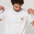 Tricou pentru bărbați Kaotiko Washed Bella Ciao white 3