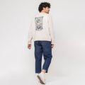 Bluză pentru bărbați Kaotiko Washed Feel the Power ivory 2