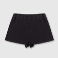 Pantaloni scurți pentru femei Kaotiko Crochet Ibiza negru 5