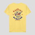 Tricou pentru bărbați Kaotiko Washed Burguer yellow 2