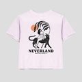 Tricou pentru femei Kaotiko Washed Neverland malva 4