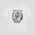 Tricou pentru femei Kaotiko Washed Dreamland white 2