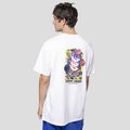 Tricou pentru bărbați Kaotiko Washed Cosmic Order white 2