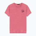 Tricou pentru bărbați Kaotiko Washed No Roles Flower pink flamingo
