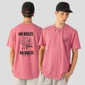 Tricou pentru bărbați Kaotiko Washed No Roles Flower pink flamingo 4