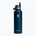 Sticlă termică Hydro Flask Standard Flex Straw 620 ml albastru marin S21FS464