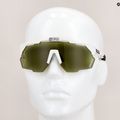 Ochelari de ciclism SCICON Aeroshade Kunken alb lucios/verde snpp EY31150800 8