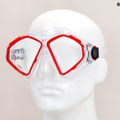 Mască de scufundări Aqualung Hawkeye transparent/roșu MS5570006 8