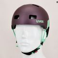 Cască de bicicletă pentru copii UVEX Kid 3 CC violet/verde 41/4/972/18/15 13