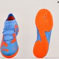 PUMA Future Match IT+Mid JR ghete de fotbal pentru copii albastru/portocaliu 107198 01 18
