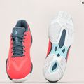 Pantofi de tenis pentru femei Mizuno Wave Exceed Light AC Fierry Coral 2/White/China Blue 61GA221958 17