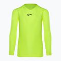 Longsleeve termoactiv pentru copii Nike Dri-FIT Park First Layer volt/black