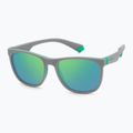 Ochelari de soare polarizați pentru copii Polaroid PLD 8049/S gri-verde/gri-verde oglindă 2