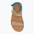 Sandale barefoot pentru femei  Xero Shoes D-Trail irish / cream / lake / blue 6