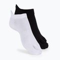 Șosete Vibram Fivefingers Athletic No-Show 2 perechi negru/alb S15N12PS