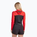 Cămașă de înot pentru femei Dakine Hd Snug Fit Rashguard Hoodie negru și roșu DKA333W0002 2