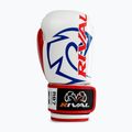 Mănuși de box Rival RB7 Fitness Plus Bag white/blue 3