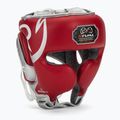 Cască de box Rival RHG100 Professional Headgear red/silver