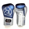 Mănuși de box Rival RS100 Professional blue/silver