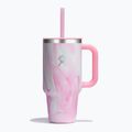 Hydro Flask Travel Tumbler Jelly cană termică 945 ml roz swirl