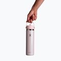 Sticlă termică Hydro Flask Wide Mouth with Flex Straw Cap 710 ml glimmer pink 3