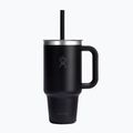 Cană termică Hydro Flask Travel Tumbler Clear Lid black