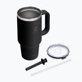 Cană termică Hydro Flask Travel Tumbler Clear Lid black 4
