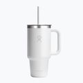 Cană termică Hydro Flask Travel Tumbler Clear Lid white