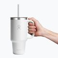 Cană termică Hydro Flask Travel Tumbler Clear Lid white 5