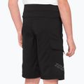 Pantaloni scurți de ciclism pentru copii 100% Ridecamp Youth negru STO-47901-001-22 2