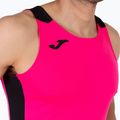 Top de alergat pentru bărbați Joma Record II fluor pink/black 5