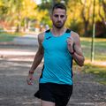 Koszulka do biegania męska Joma Record II Tank Top turquoise/black 9