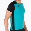 Tricou de alergare pentru bărbați Joma Record II turcoaz negru 7