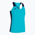 Tricou de alergare pentru femei Joma Record II Tank Top fluor turquoise/navy 6
