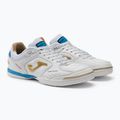 Ghete de fotbal Joma Top Flex IN alb/auriu 5