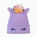 Căciulă de iarnă pentru copii BUFF Knitted Fun unicorn grape ice