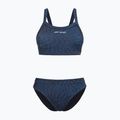 Costum de baie din două piese pentru femei Orca Core Bikini imprimeu albastru închis