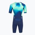 Combinezon de triatlon pentru bărbați Orca Athlex Aero Race Suit green print 2