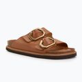 Papuci pentru femei  Genuins Galia Leather Dress camel