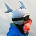Husă pentru cască COOLCASC Shark, albastru, 17 8