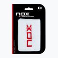 Benzi de încheietură NOX Wristband with Logo 2 szt. white/red