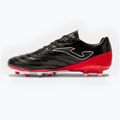 Ghete de fotbal Joma Numero-10 FG pentru bărbați, negru/roșu 13